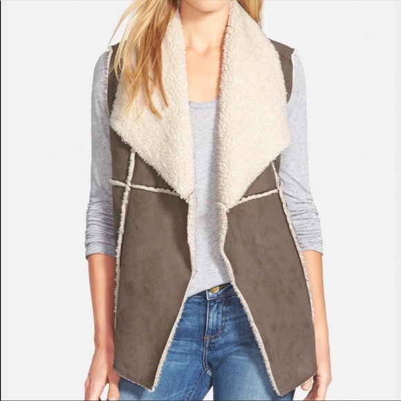 Anthropologie Jackets & Blazers - Anthro DYLAN vintage faux shearling vest